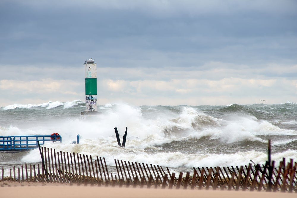 Storm on Lake Michigan